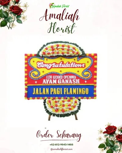 Bunga Papan Congratulation di Air Kepala Tujuh